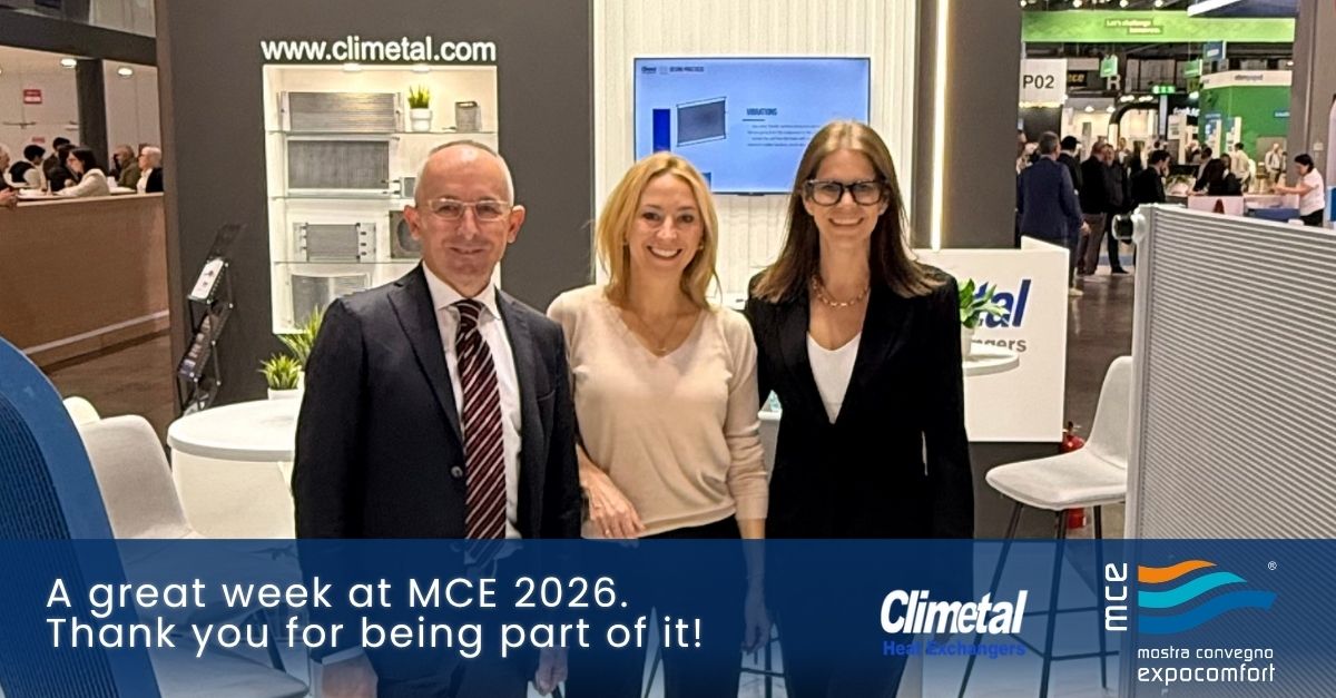 Climetal MCE 2026 Milan microchannel heat exchangers HVAC